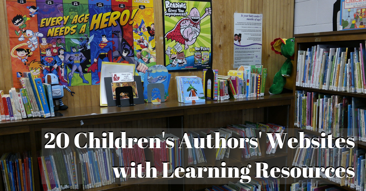 20 Children's Authors' Websites - 2019 1220X628-1